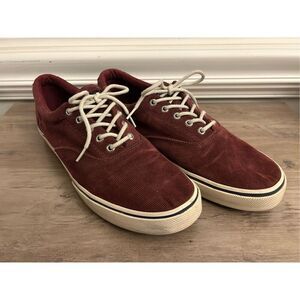 Sperry corduroy sneakers men's 12 dark brown color